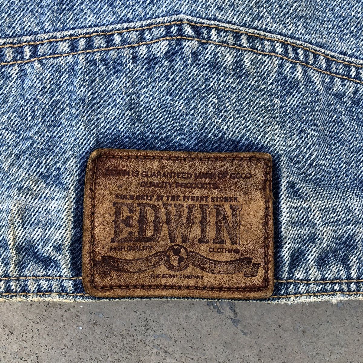 Edwin Vintage Edwin Men’s Embellished Denim Trucker Jacket Size US XXL / EU 58 / 5 - 13 Thumbnail