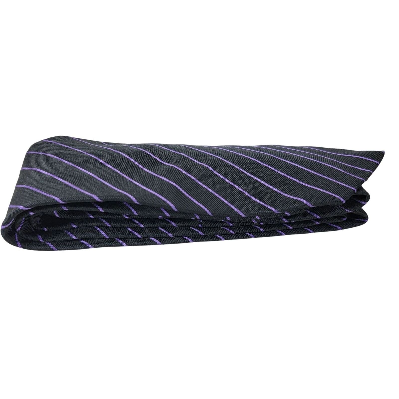 Ralph Lauren Ralph Lauren Purple Label Silk Repp Knit 3" Slim Neck Tie Size ONE SIZE - 5 Thumbnail