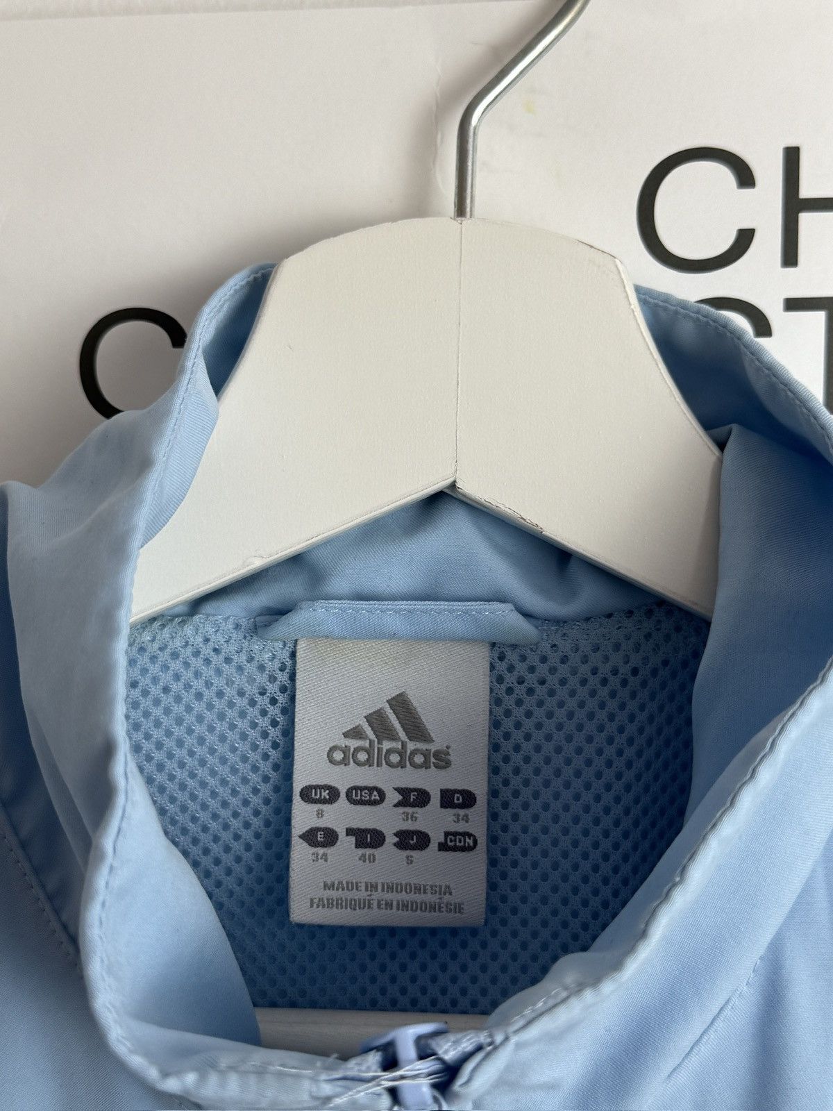 Adidas × Vintage VIntage y2k Adidas babyblue track jacket M blockcore skate Size US S / EU 44-46 / 1 - 4 Thumbnail