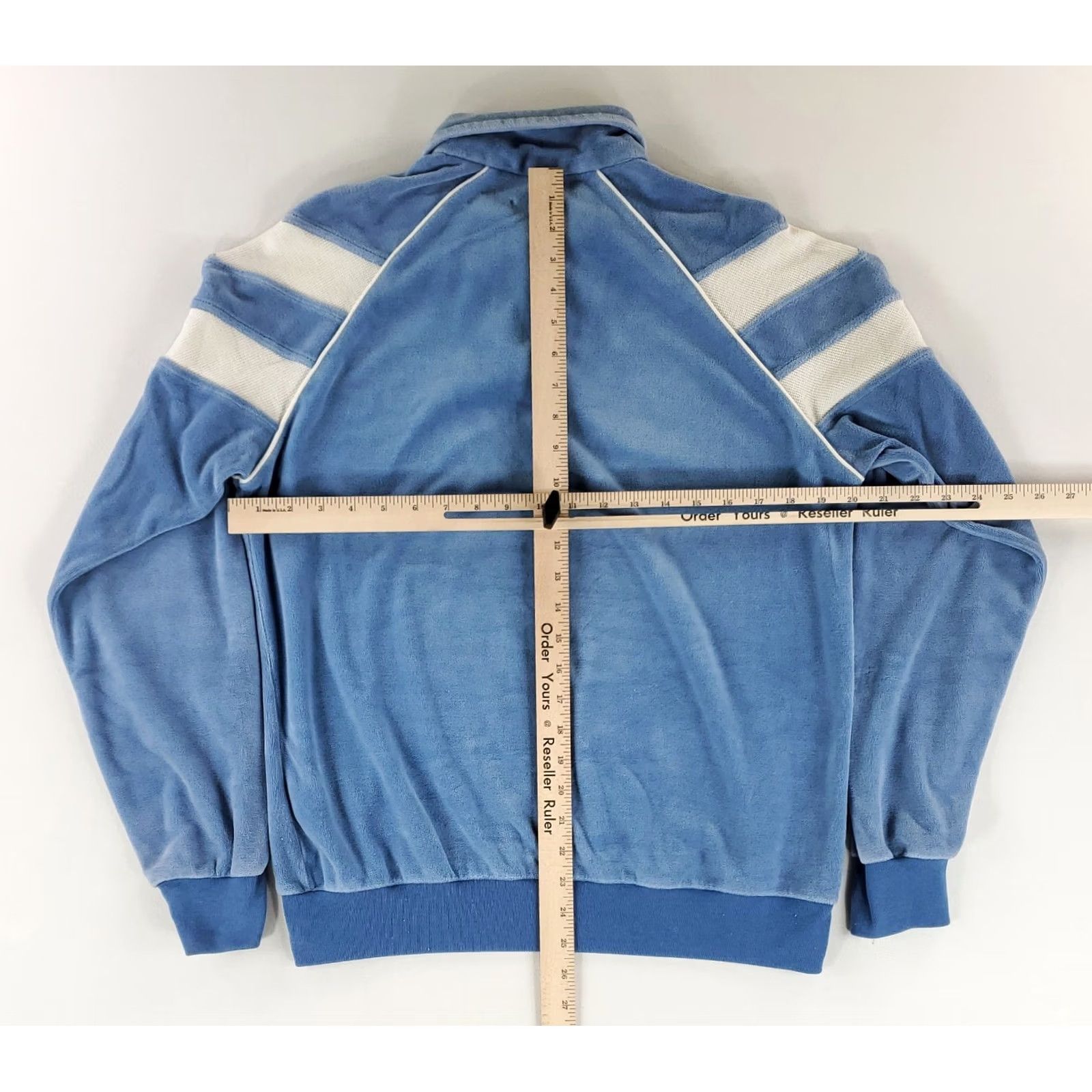 Vintage VINTAGE Heming Way Point Sweatshirt Velour Polo Collar Pullover Blue Mens L 70s 80s Size US L / EU 52-54 / 3 - 7 Thumbnail