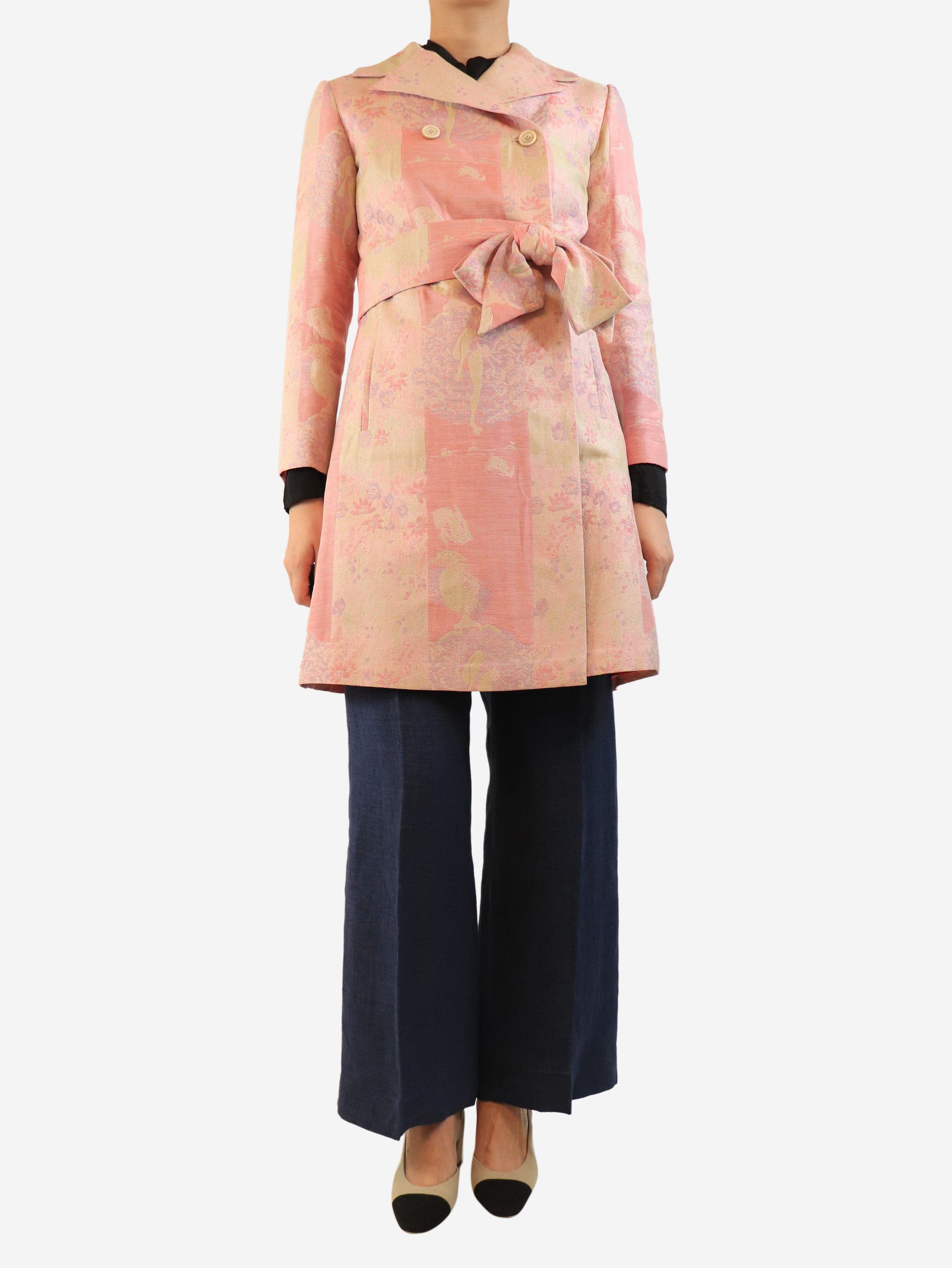 Other Pink double-breasted jacquard jacket - UK 8 Size S / US 4 / IT 40 - 1 Thumbnail