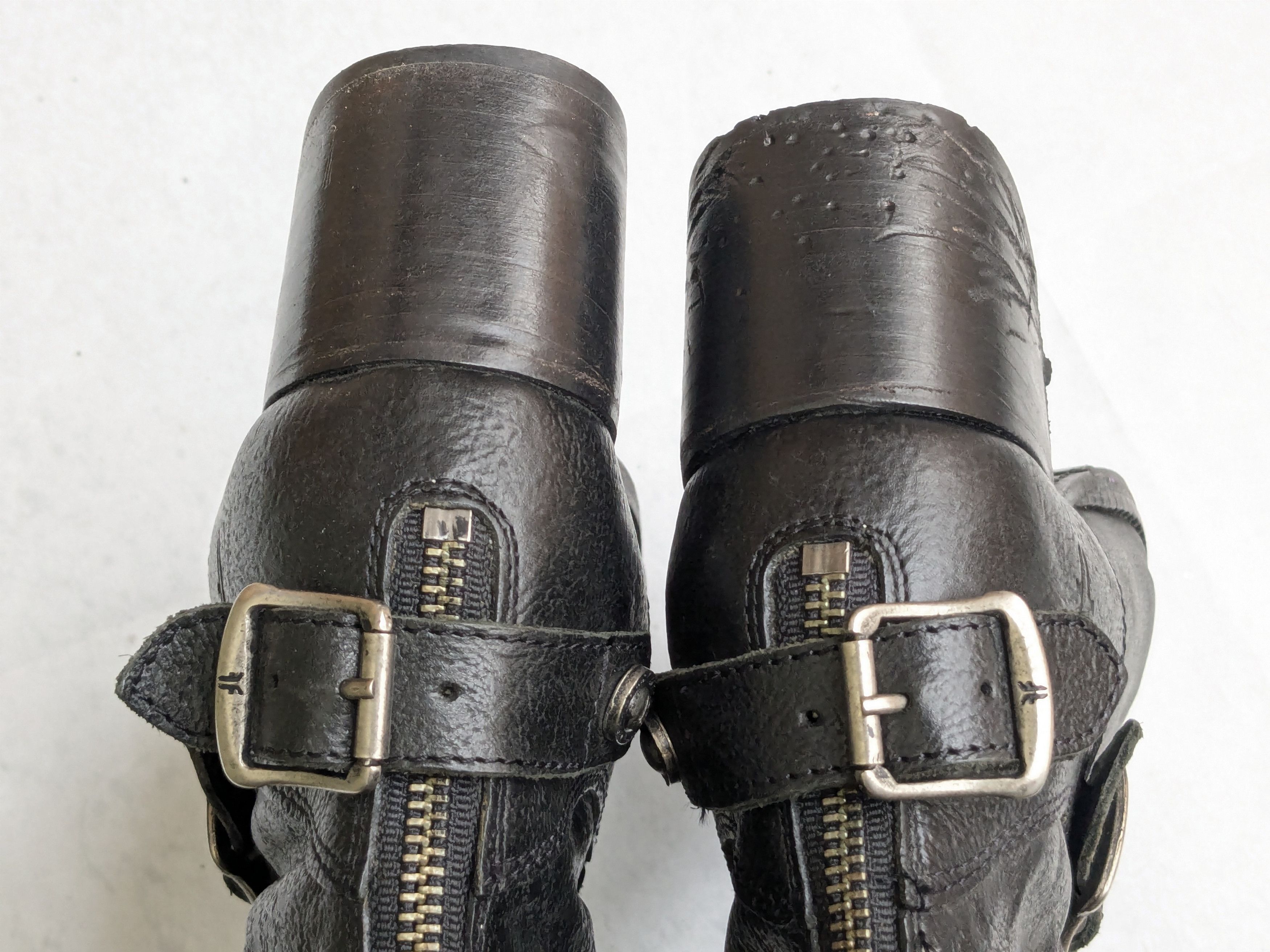 Frye Frye Engineer Boots Black Leather 7 Leather Buckle Size US 7 / EU 40 - 18 Thumbnail