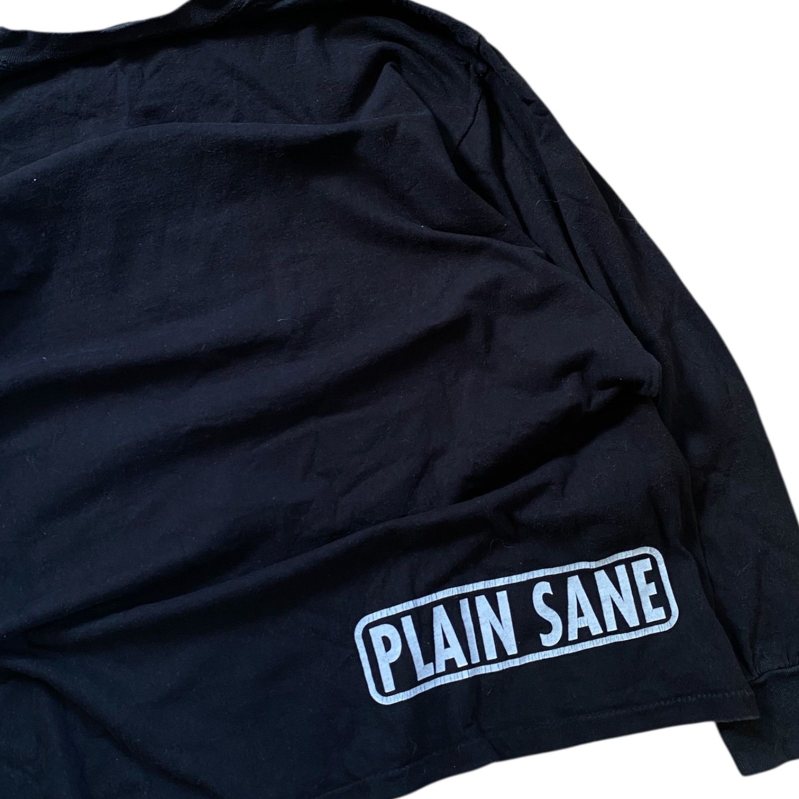 Vintage Oneita Tag 90s Plain Sane Longsleeve Y2k Single Stitch Size US XL / EU 56 / 4 - 3 Thumbnail
