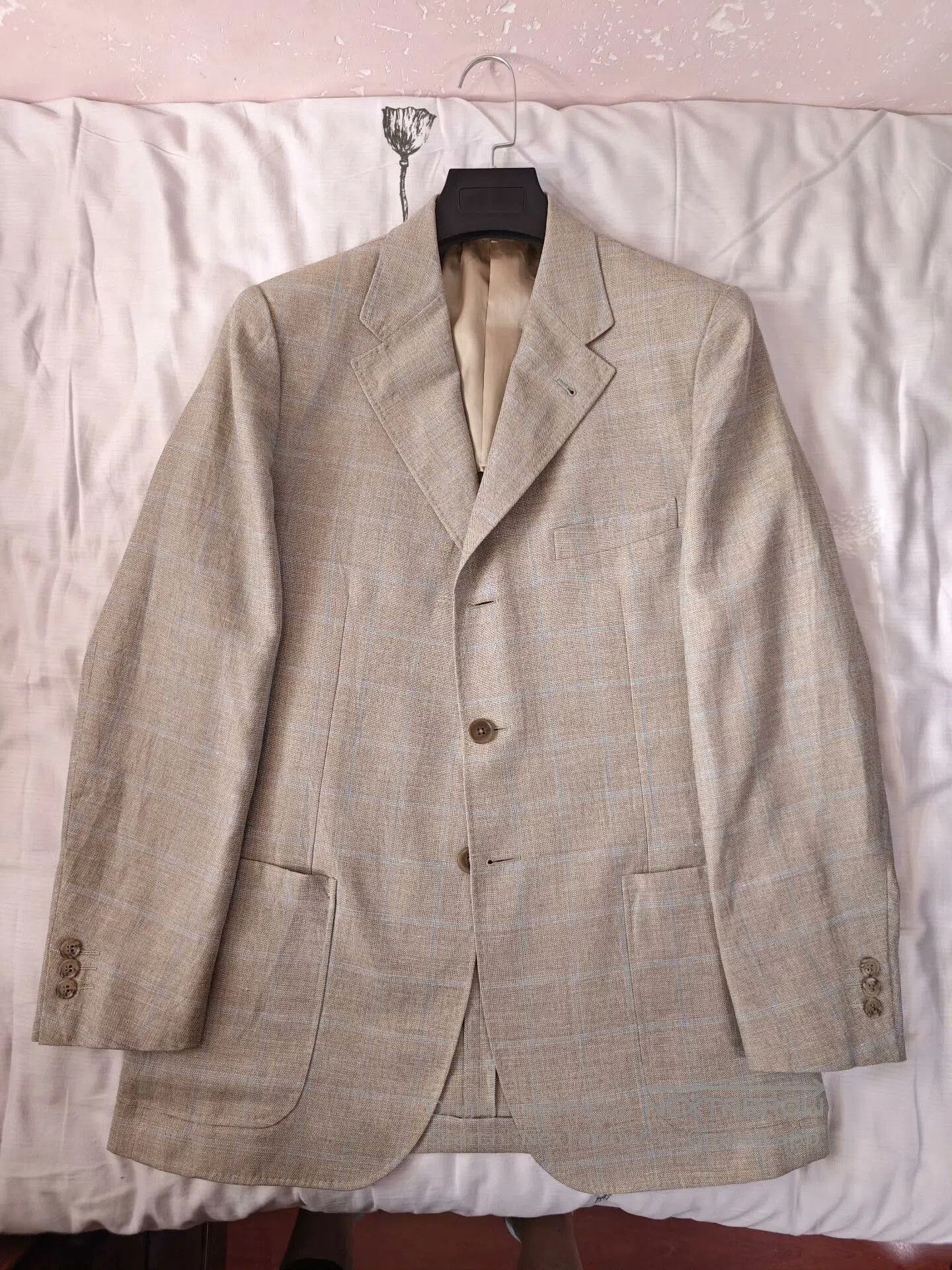 Corneliani Corneliani Italian Wool-Linen Suit Jacket. Size US M / EU 48-50 / 2 - 5 Thumbnail