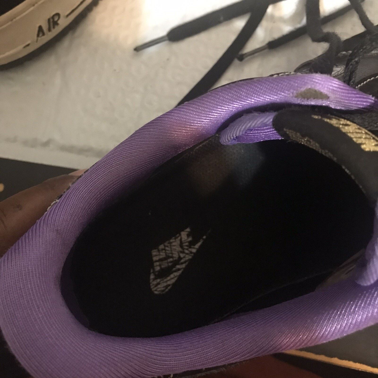 Nike Size 12 - Nike Air Force 1 '07 LV8 EMB Low Champ - Lakers Size US 12 / EU 45 - 10 Thumbnail