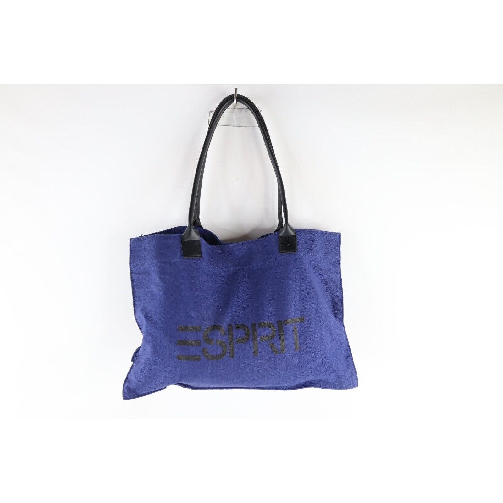 Esprit Vingtage 90s Esprit Leather Handled Canvas Tote Bag Size ONE SIZE - 1 Thumbnail