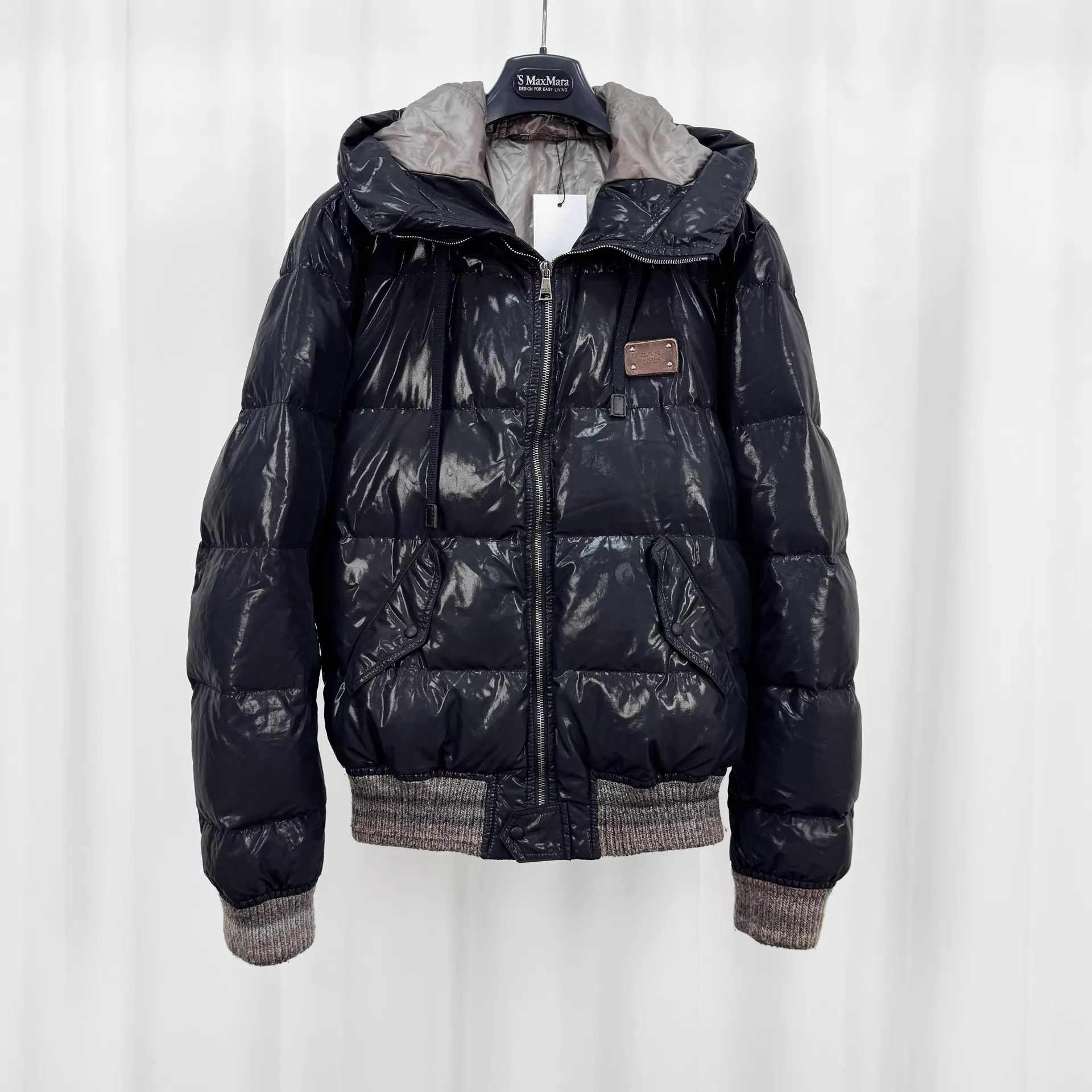 Dolce & Gabbana DG leather tag down jacket 48 98 New Size XL / US 12-14 / IT 48-50 - 1 Thumbnail