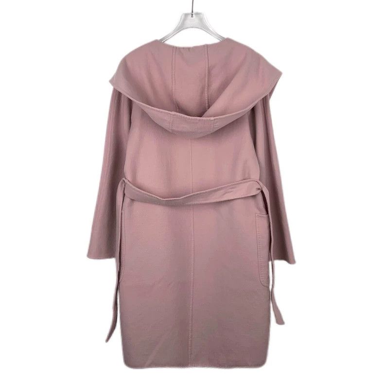 Max Mara Max Mara Pink hooded wool-mixed cashmere coat Size M / US 6-8 / IT 42-44 - 2 Thumbnail