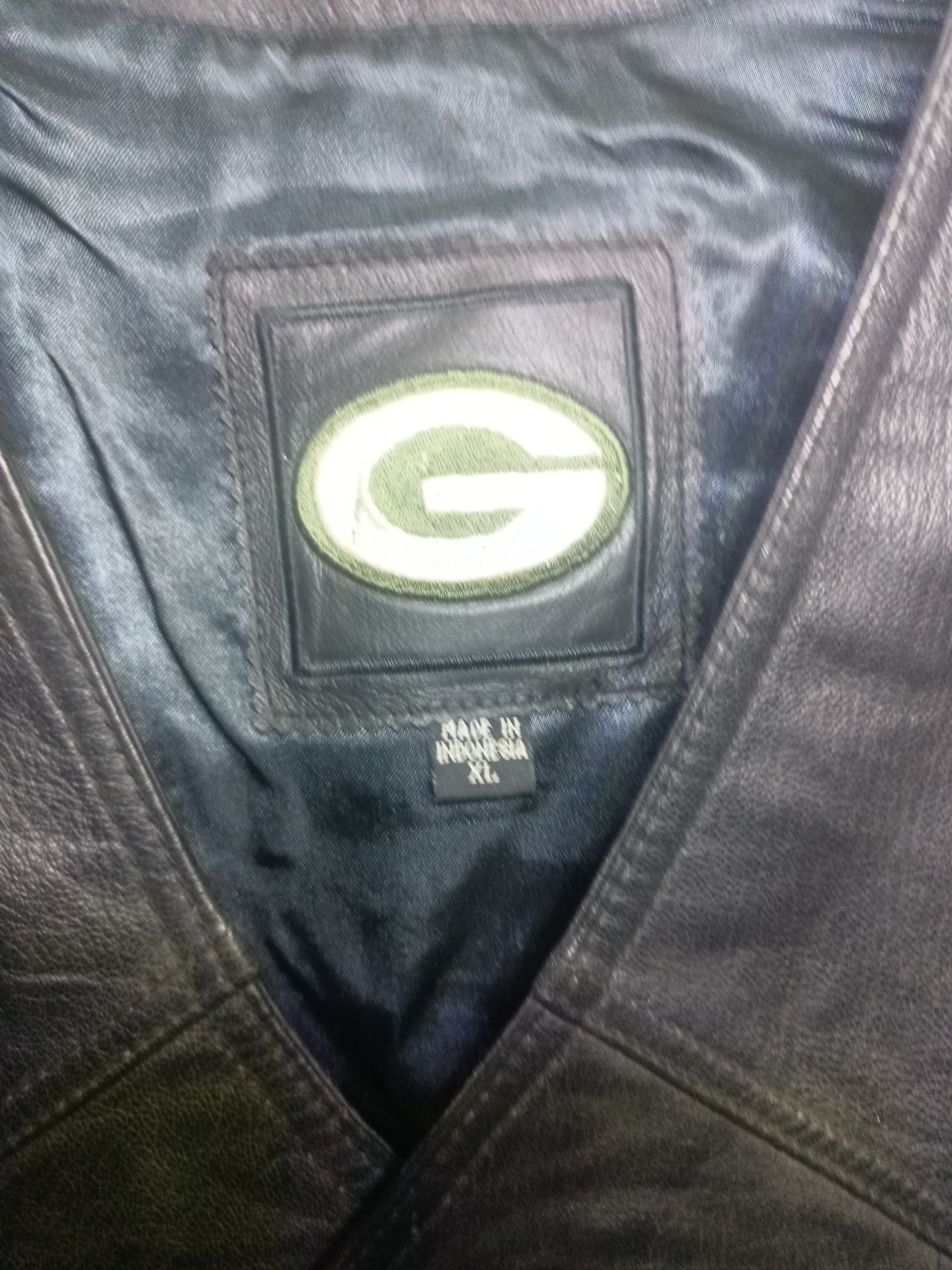 Vintage Vintage leather vest green bay packers Size US XL / EU 56 / 4 - 5 Thumbnail