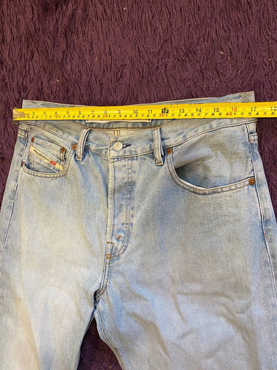 Diesel Vintage Y2K Diesel Industry Denim Distressed Jeans Size US 36 / EU 52 - 10 Thumbnail