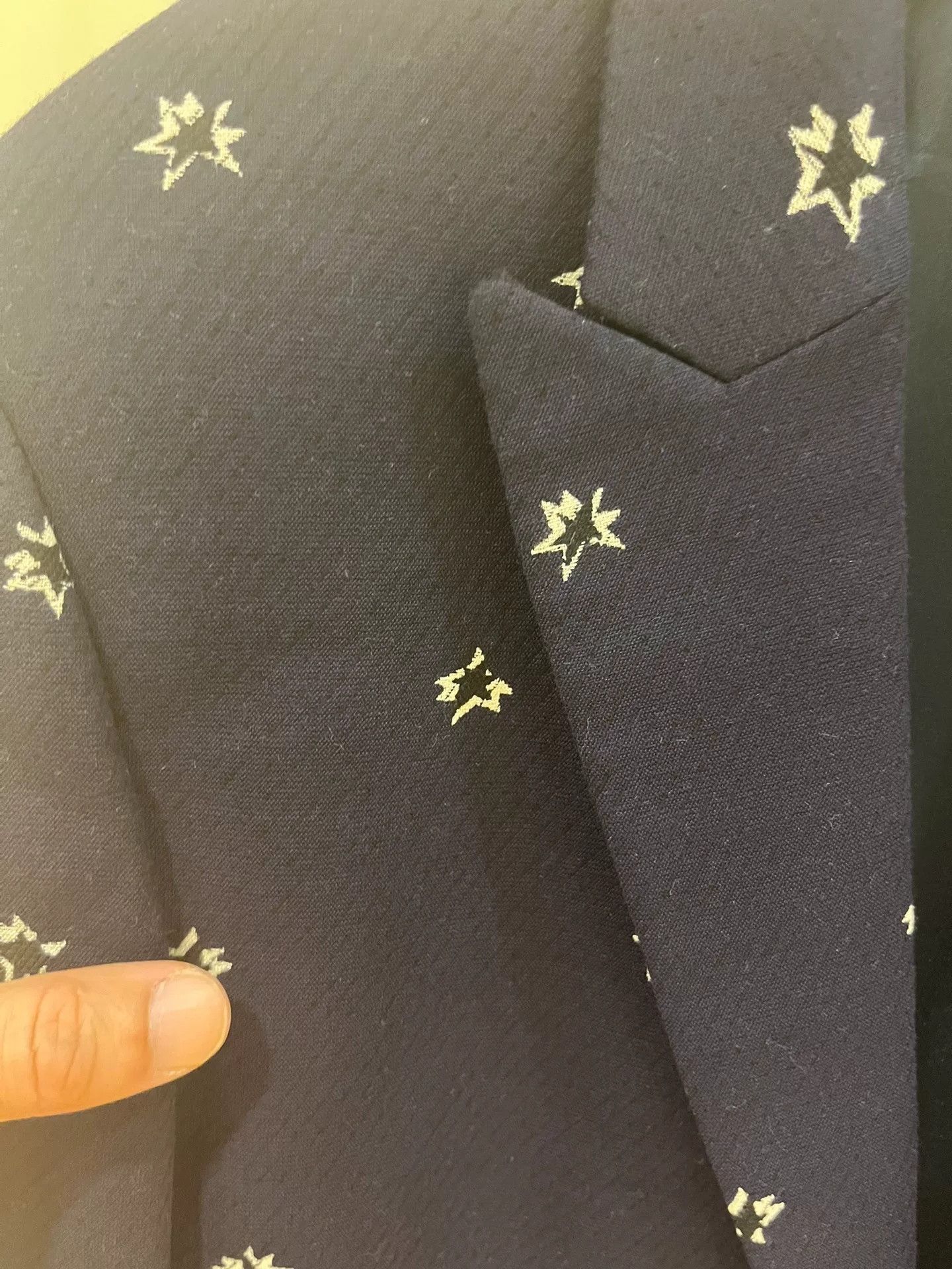 Neil Barrett Neil Barrett Classic Star Navy Blazer Size US M / EU 48-50 / 2 - 2 Thumbnail