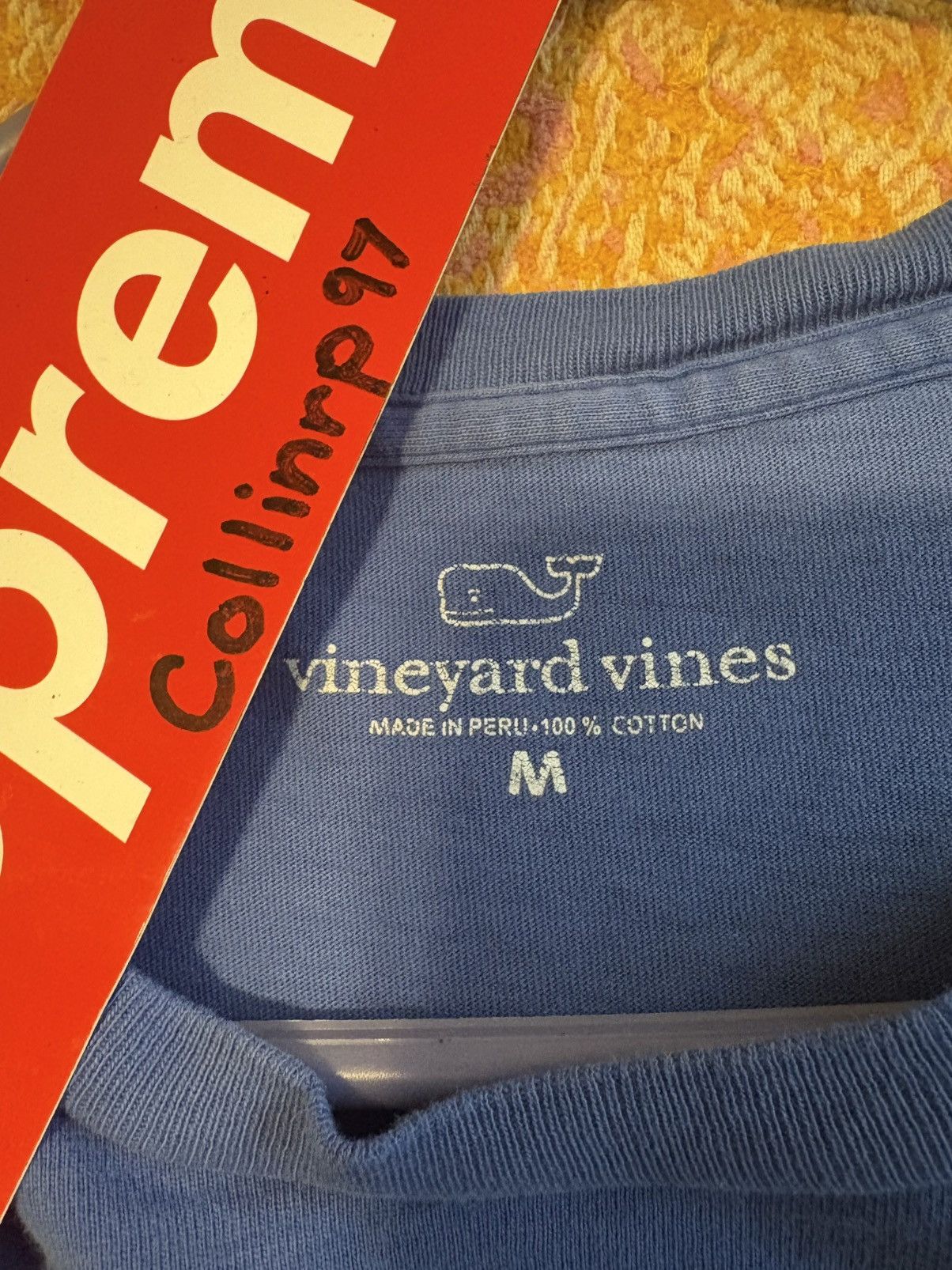 Vineyard Vines Vintage Vineyard Vines USA Flag Whale Pocket Tee Size US M / EU 48-50 / 2 - 2 Thumbnail