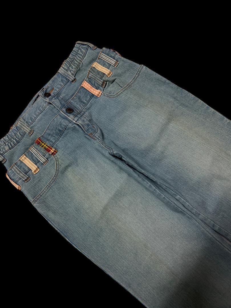 Tornado Mart Sick Japanese Smile Land Double Waist Rusty Mudwash Baggy Size US 29 - 6 Thumbnail