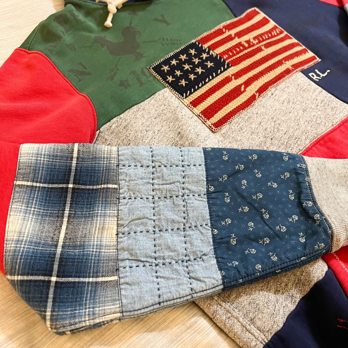 Polo Ralph Lauren Polo Ralph Lauren Patchwork pouch-pockets hoodie Americana Size US M / EU 48-50 / 2 - 5 Thumbnail