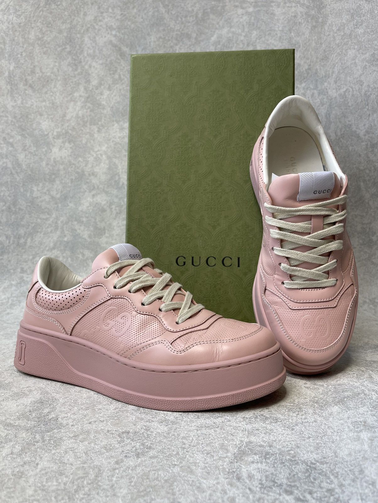 Gucci Gucci Jumbo GG Tennis Embossed Sneaker Trainers Chunky Size US 9.5 / IT 39.5 - 1 Thumbnail
