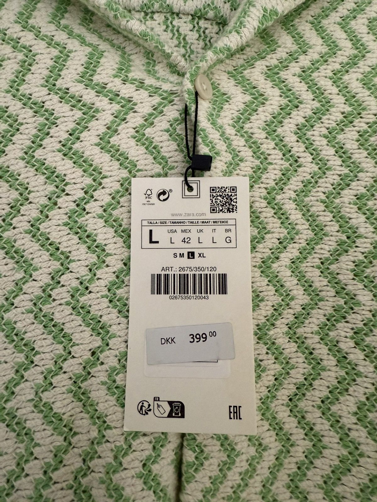 Zara Zara Short Sleeve Shirt Size US L / EU 52-54 / 3 - 3 Thumbnail