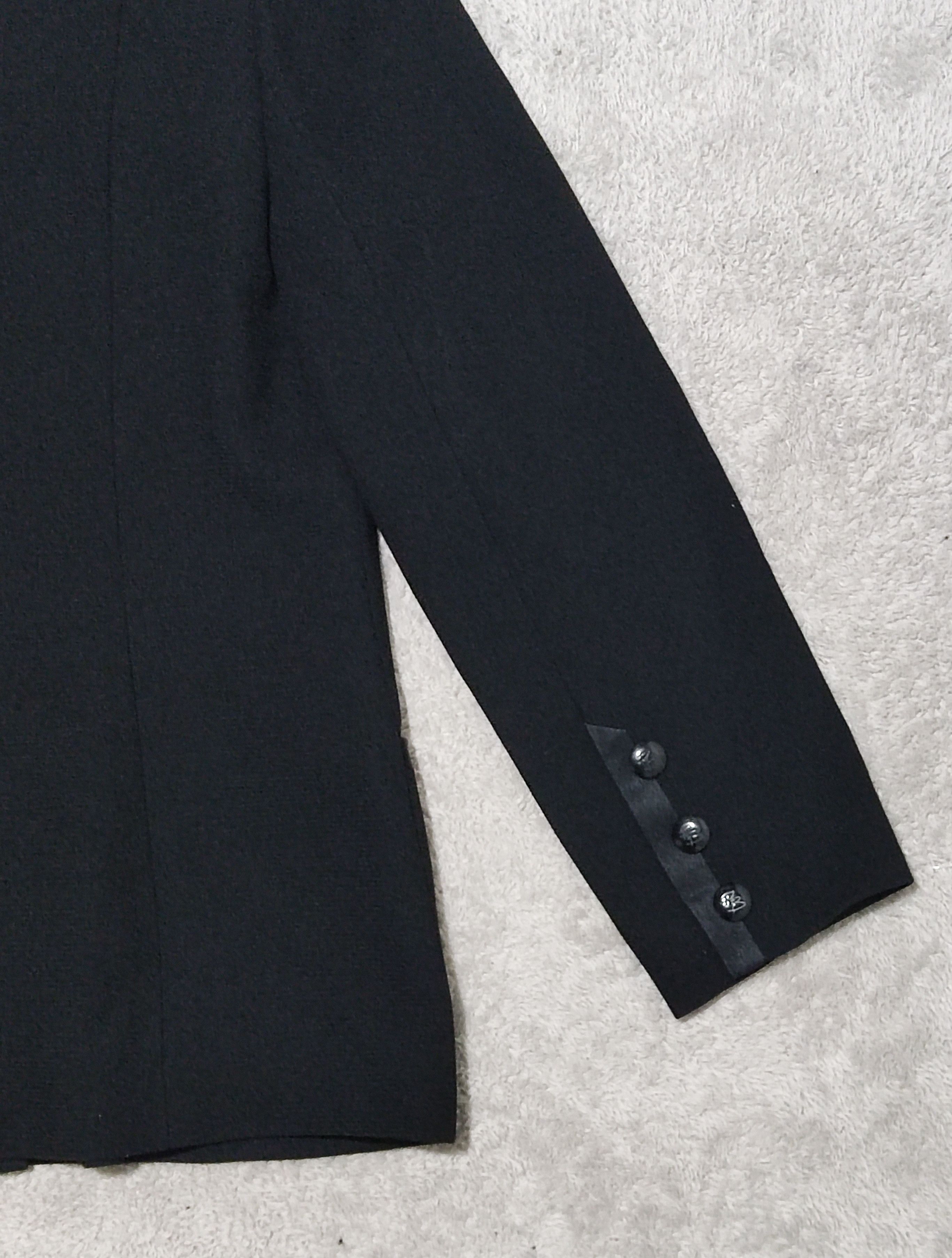 Pierre Balmain VTG PIERRE BALMAIN Formalité Collarless Satin Trim Jacket Size S / US 4 / IT 40 - 11 Thumbnail