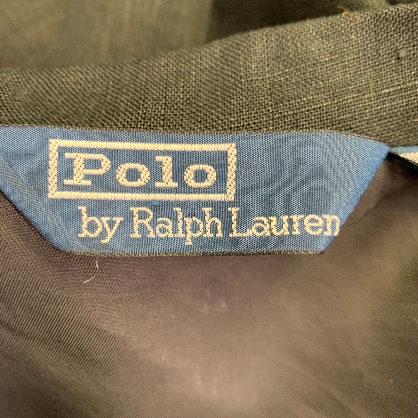 Polo Ralph Lauren Size M Black Linen Notch Lapel Sport Coat Size 38R - 8 Thumbnail
