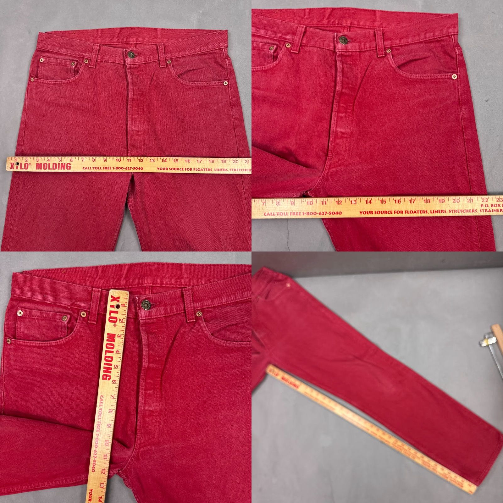 Levi's Levi's 501 Jeans Mens 36x34 Jeans Regular Gray 90s Vintage Button Fly Pants Mens Size US 36 / EU 52 - 9 Thumbnail