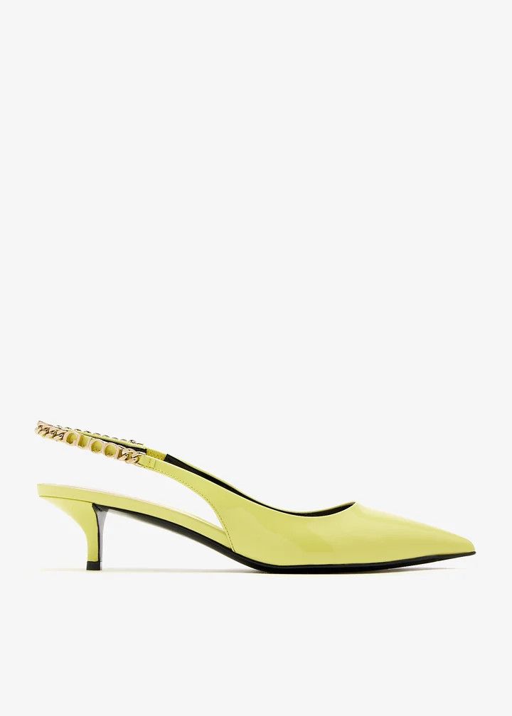 Gucci o1loc1c0426 782832 Gucci Signoria Slingback Pumps in Yellow Size US 12 / IT 42 - 1 Thumbnail