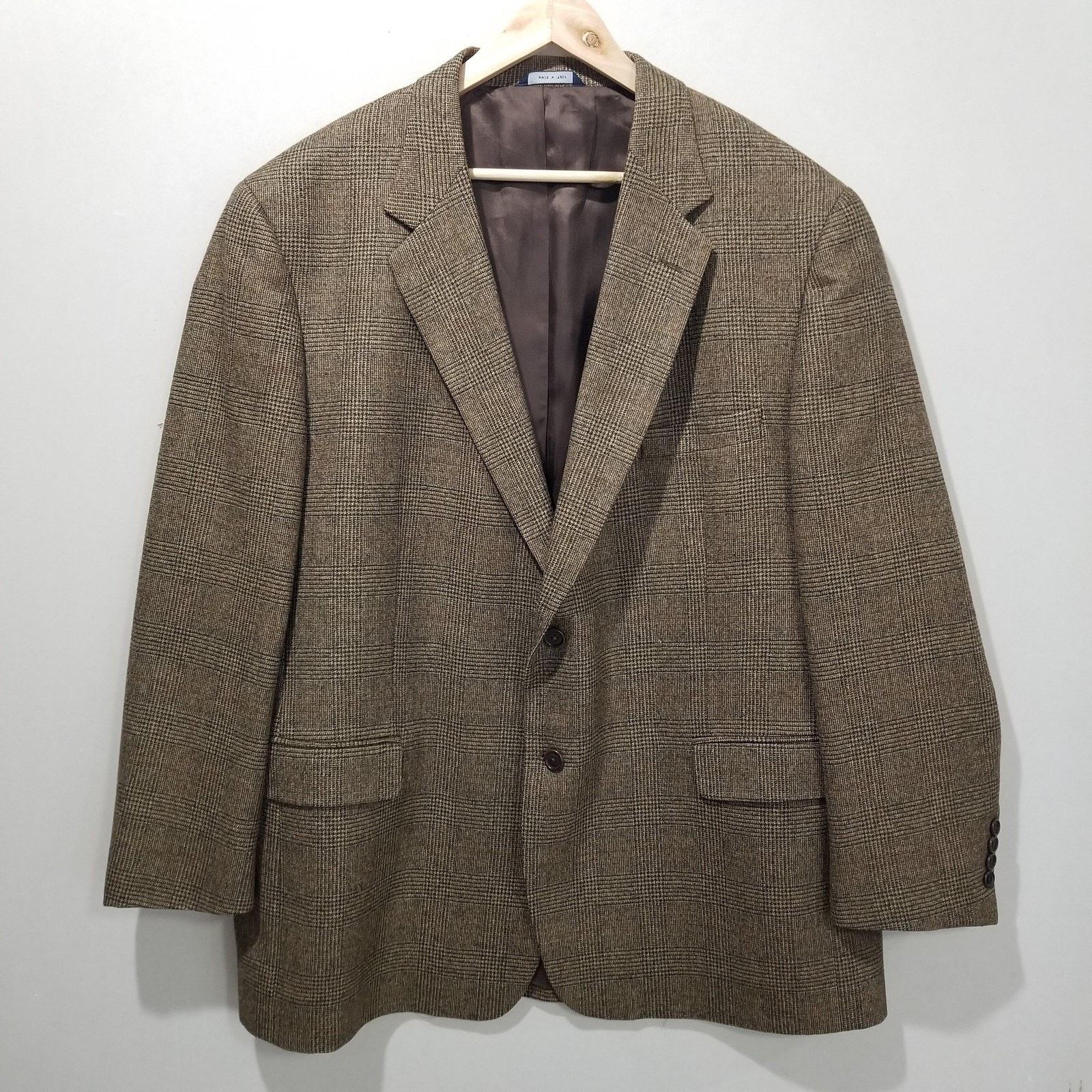 Brooks Brothers Brooks Brothers 48 Brown Loro Piana Rain System Sport Coat Size 48R - 1 Thumbnail