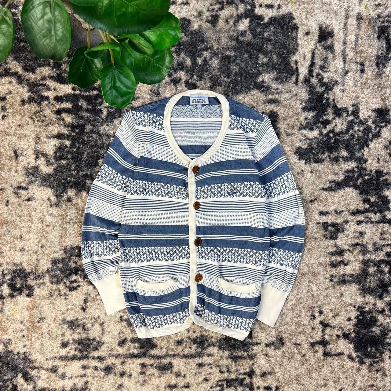 Vivienne Westwood Vivienne Westwood Mini Logo Luxury Striped Cardigan Size S / US 4 / IT 40 - 1 Thumbnail