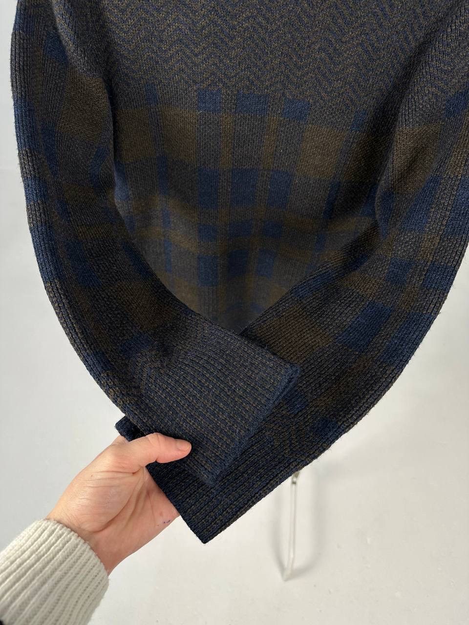 Burberry Vintage Burberry Brit Blend Patterned Knit Jumper Size US L / EU 52-54 / 3 - 5 Thumbnail