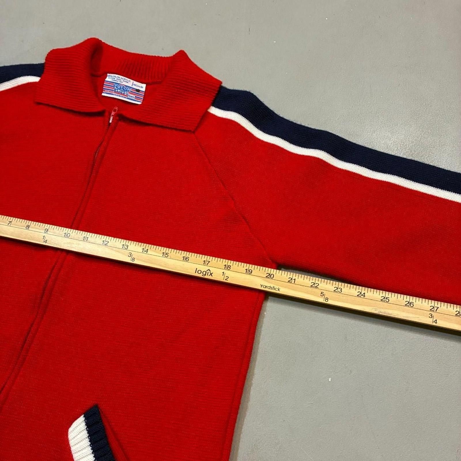 Sears 1980s Sears Orlon Acrylic Knit Track Jacket Zip-Up Size US M / EU 48-50 / 2 - 7 Thumbnail