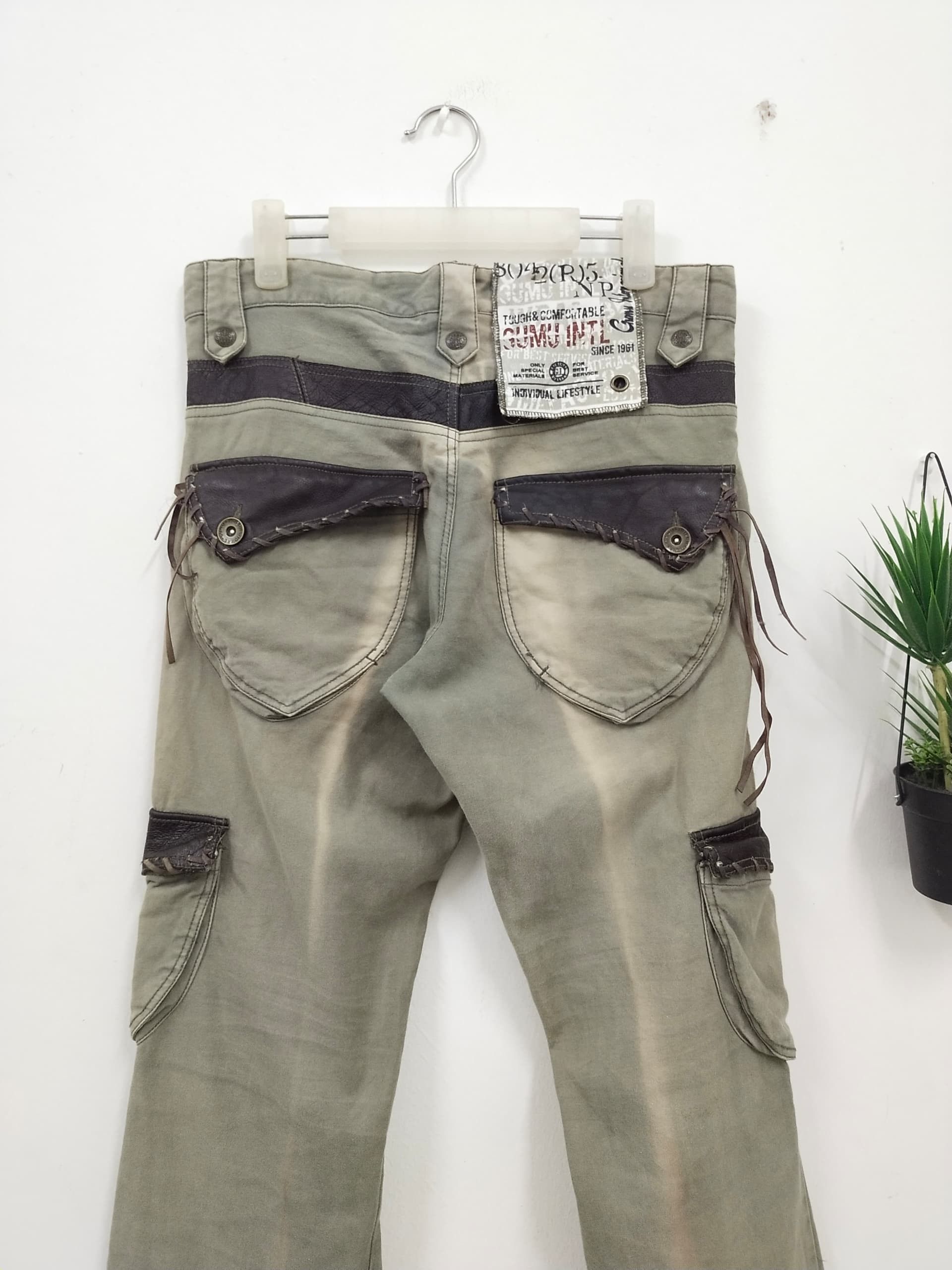 Japanese Brand Distressed KAPITAL inspired Cargo pant army Japan brand Size US 34 / EU 50 - 6 Thumbnail