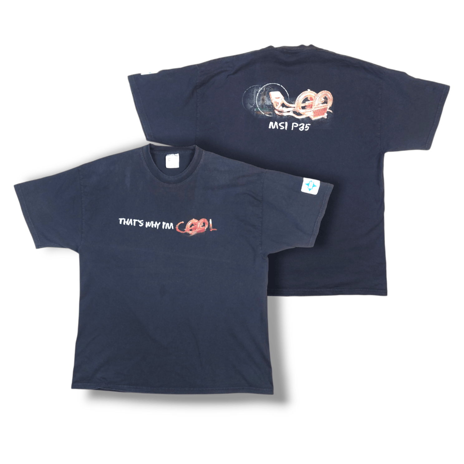 Microsoft × Vintage Vintage 2007 MSI P35 Circu-Pipe cooler Motherboards TEE Size US XL / EU 56 / 4 - 1 Thumbnail