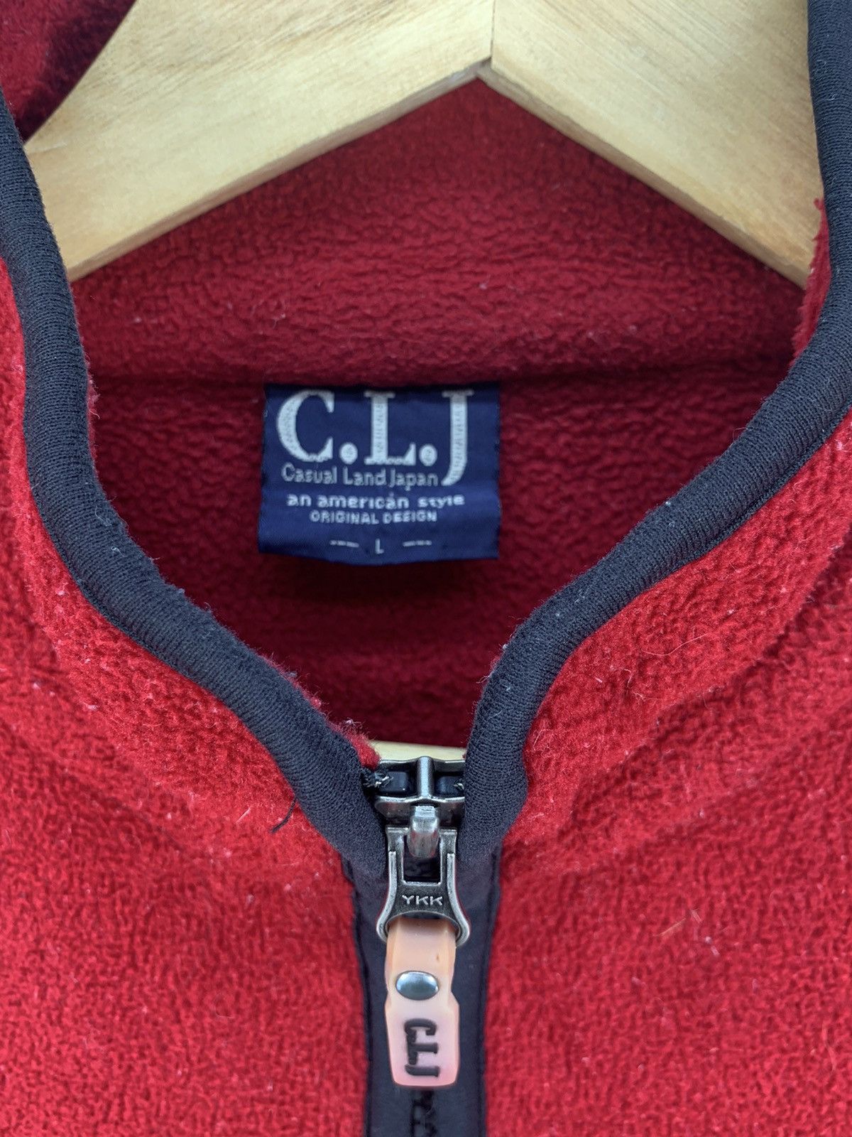 Japanese Brand Vintage Casual Land Japan Half Zipper Fleece Jacket Size US L / EU 52-54 / 3 - 7 Thumbnail