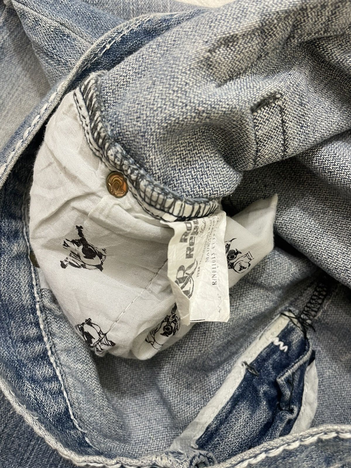 Number (N)ine 2000s True Ripped Denim Mudwash Ifsix LGB Hysteric Japan Size US 34 / EU 50 - 7 Thumbnail