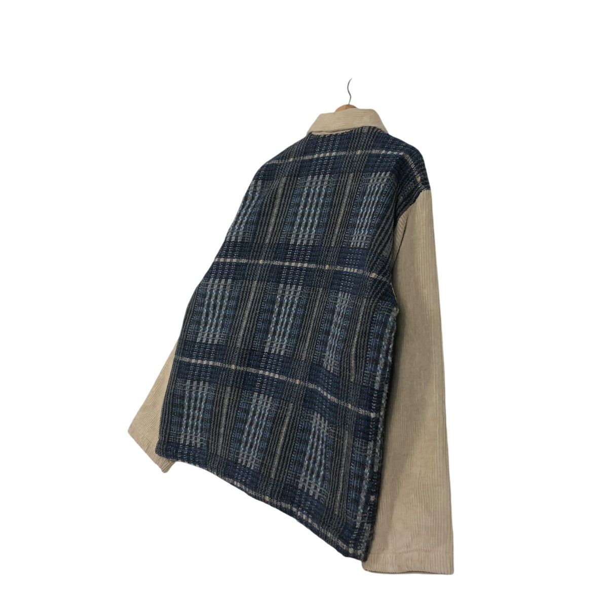 Japanese Brand 🔥PATCH WORK TARTAN DESIGN CHORE JACKET DENIM CHIC Size US L / EU 52-54 / 3 - 12 Thumbnail