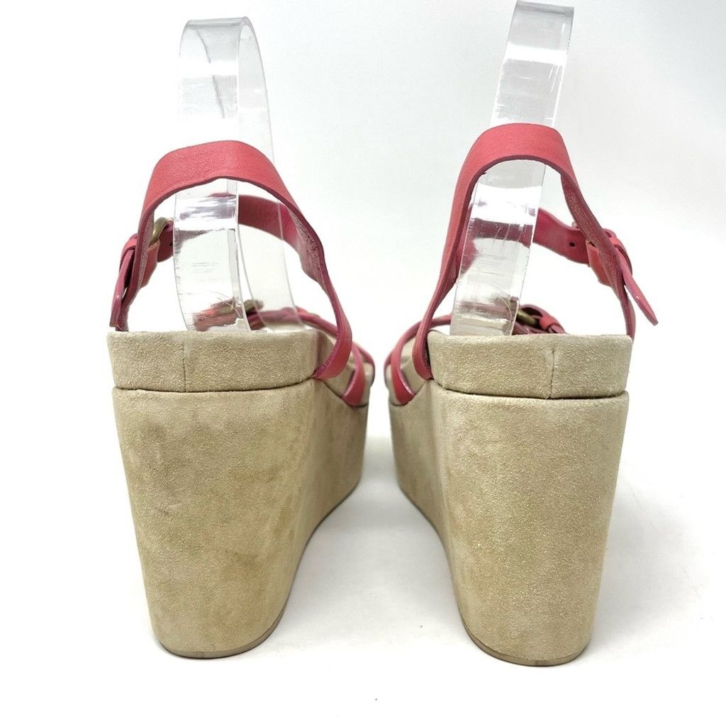 Miu Miu New Miu Miu Pink Leather Flatform Sandals Size 40 Size US 10 / IT 40 - 6 Thumbnail