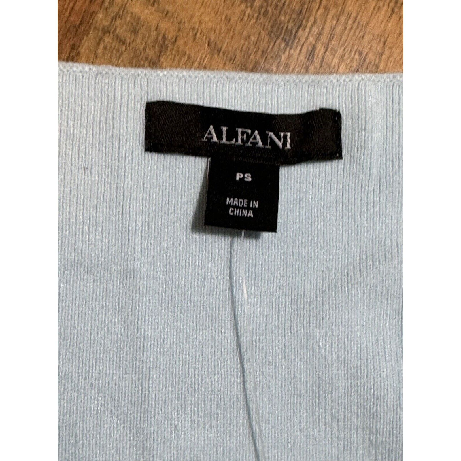 Alfani Alfani Sleeveless V-Neck Sweater Blue Old Money Petite S Size S / US 4 / IT 40 - 2 Thumbnail