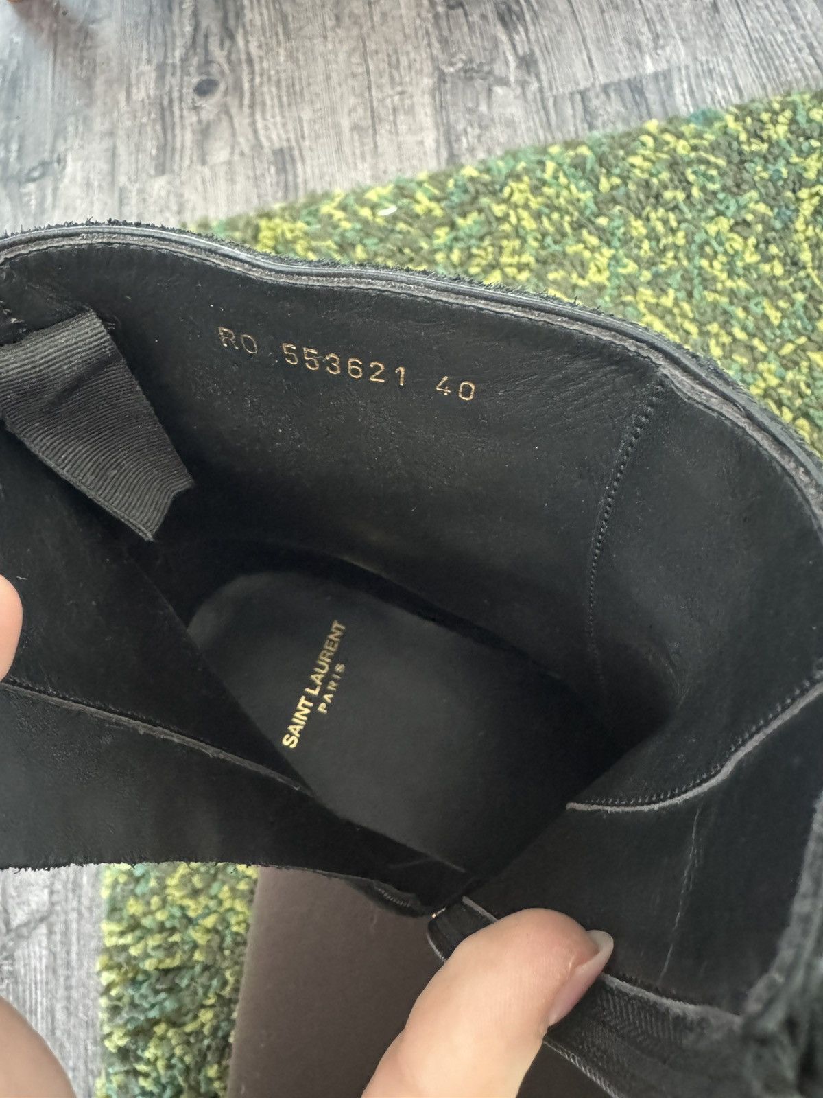 Saint Laurent Paris Saint Laurent Paris Black Suede Wyatt Boots EU40 Size US 7 / EU 40 - 5 Thumbnail