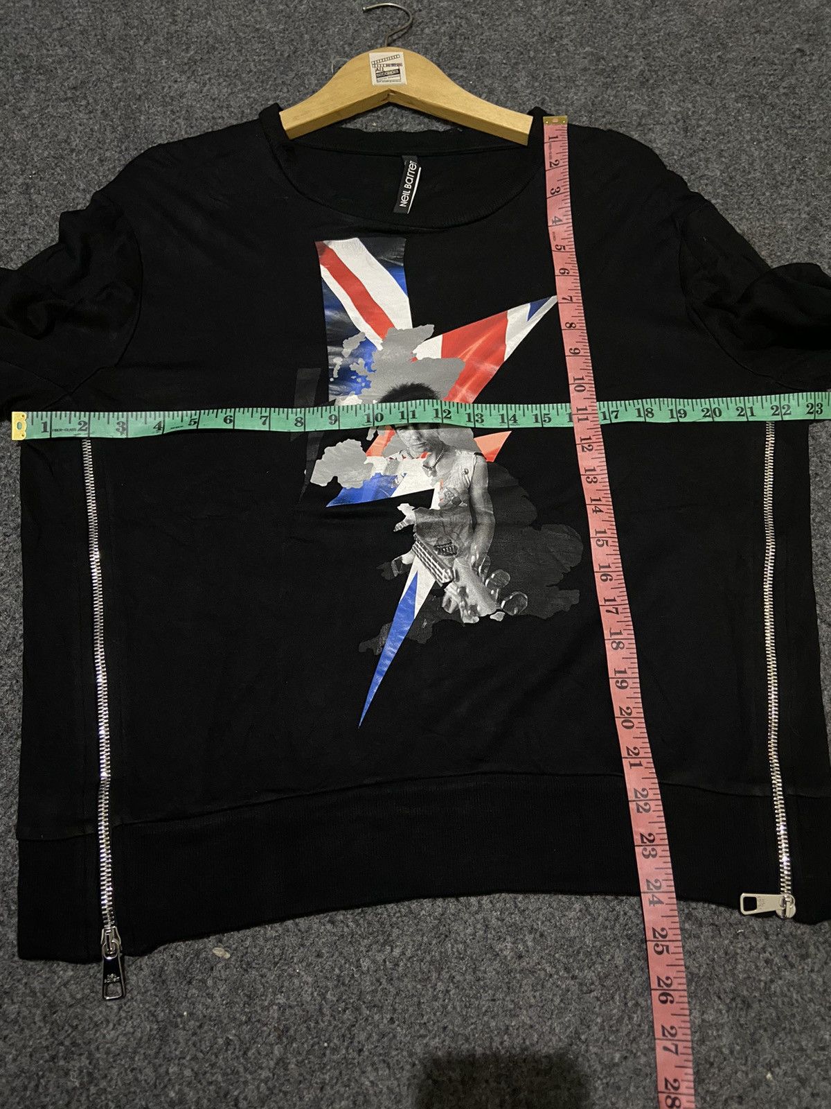 Neil Barrett Rare💥 neil barrett sid vicious double zipper sweatshirt Size US L / EU 52-54 / 3 - 13 Thumbnail