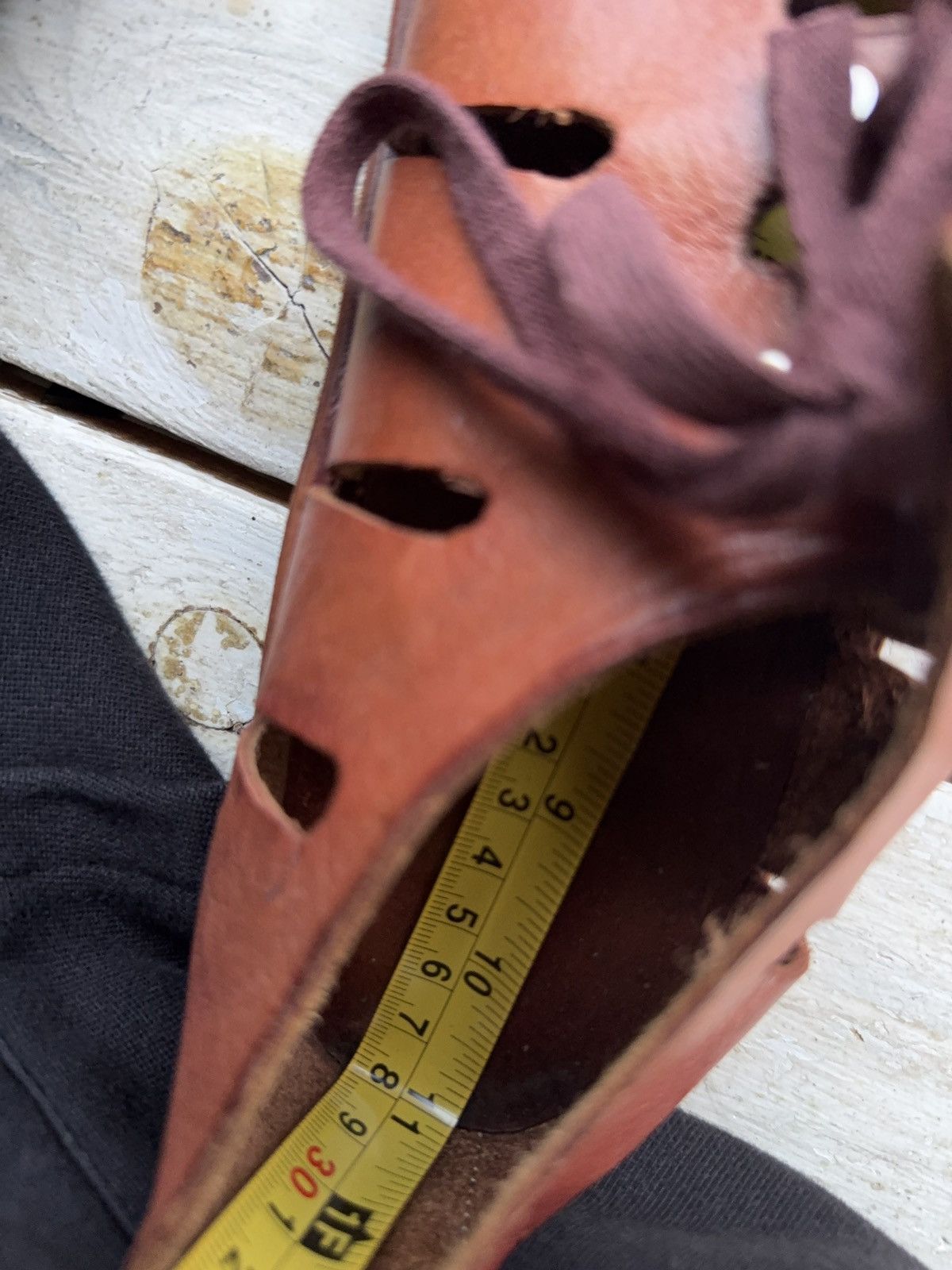Japanese Brand 90s Sie Wie Bie Bali Handmade Leather Sandals Brown Vintage Size US 10 / EU 43 - 20 Thumbnail