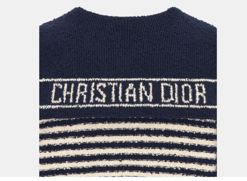 Dior o1w1db10425 424S61A Sailor Collar Mariniere Sweater Size M / US 6-8 / IT 42-44 - 3 Thumbnail
