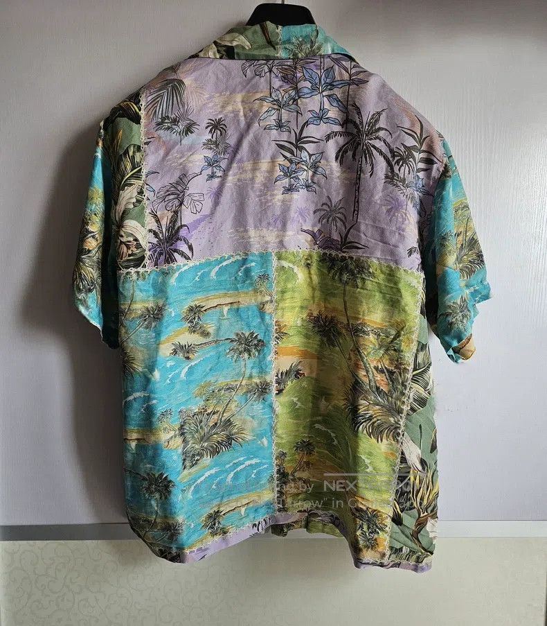 Amiri Amiri Size L Coconut printed mulberry silk short sleeve shi Size US L / EU 52-54 / 3 - 4 Thumbnail