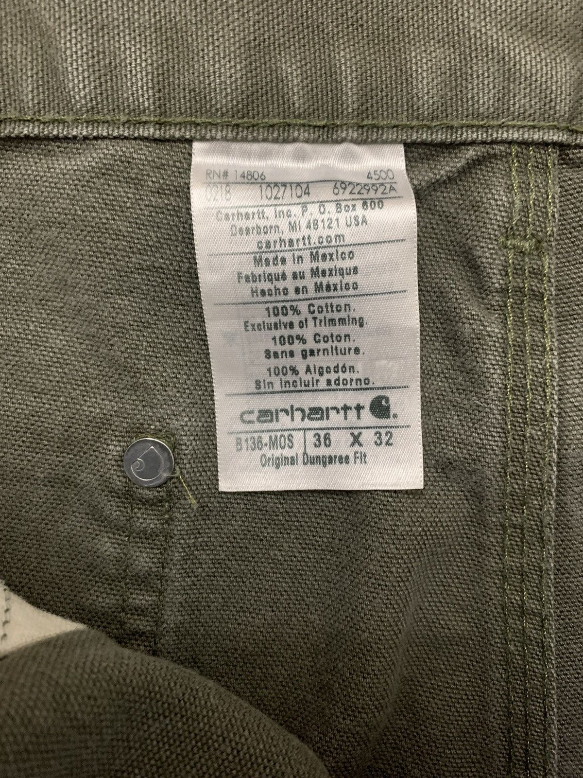 Carhartt 🫒Carhartt Double-Knee Workwear Pants (36 x 32) Size US 36 / EU 52 - 4 Thumbnail