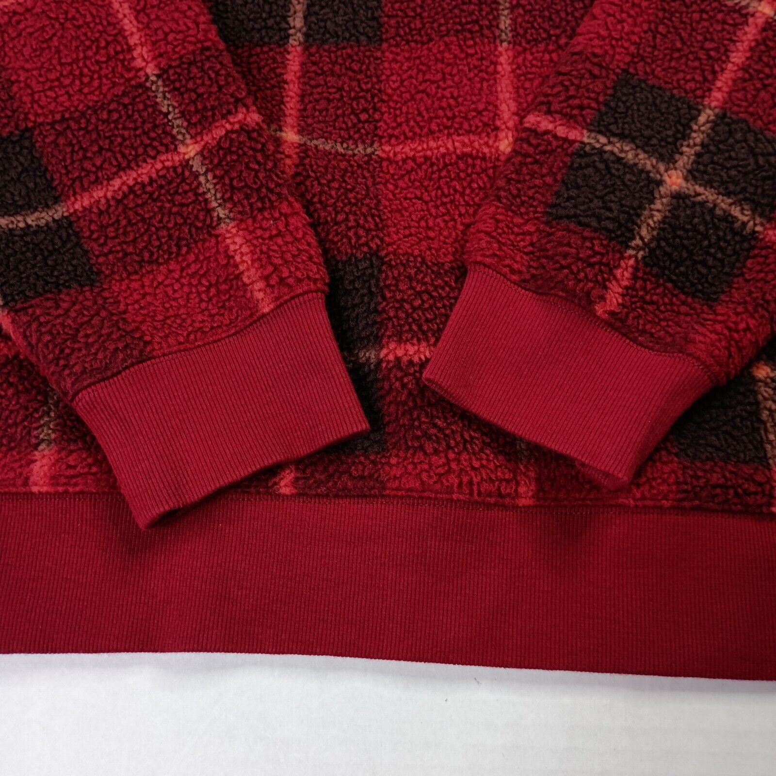 Champion Champion Sweatshirt Men's XL XLarge Red Black Plaid Pullover Size US XL / EU 56 / 4 - 2 Thumbnail
