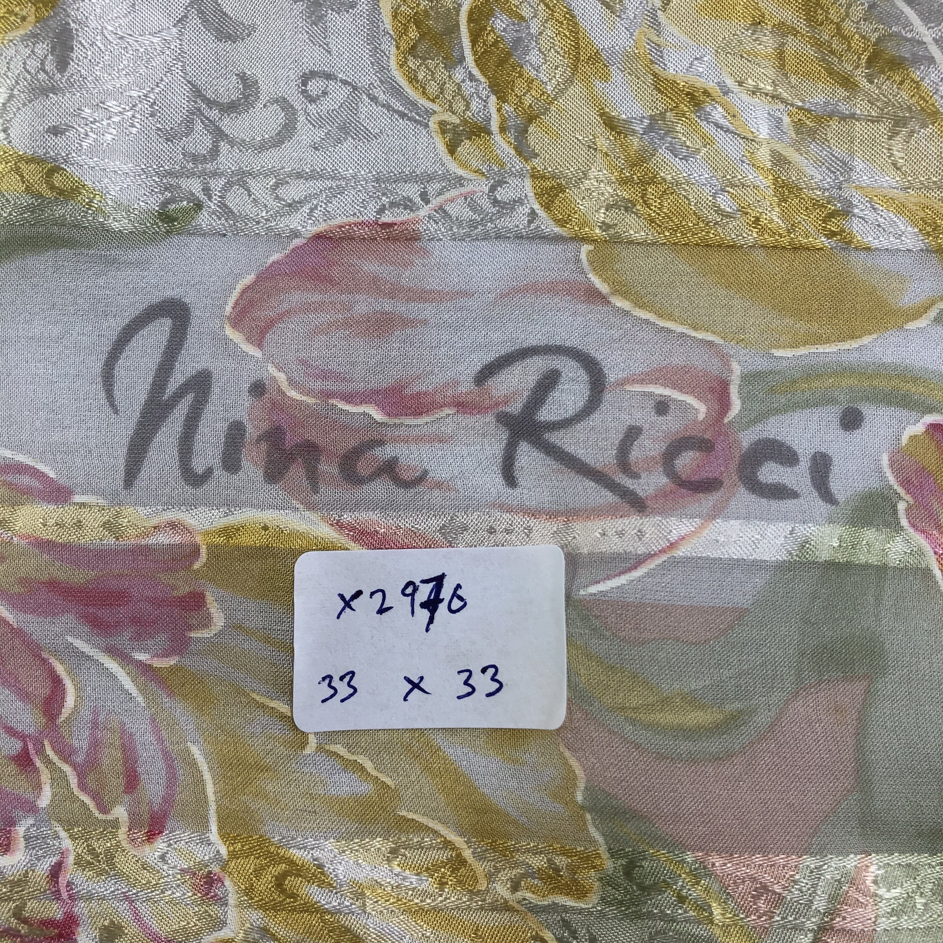 Nina Ricci × Vintage Vintage Nina Ricci Silk Scarf Size ONE SIZE - 6 Thumbnail