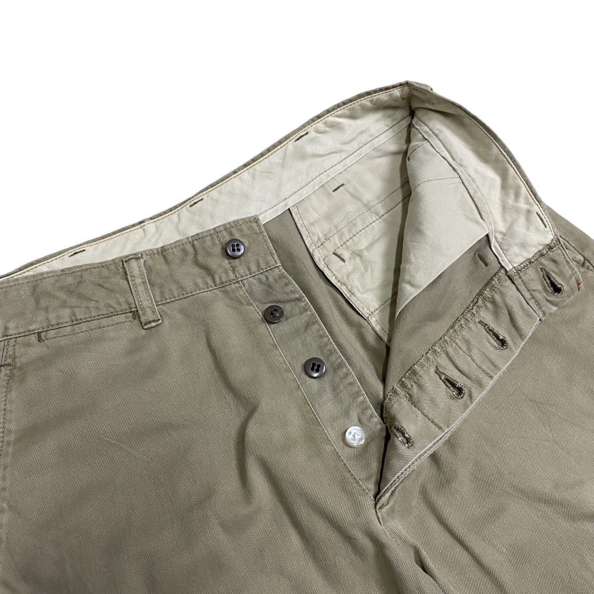 HOLLYWOOD RANCH MARKET × HRMTG × Japanese Brand HR Market Chino Khaki selvedge pant Size US 30 / EU 46 - 4 Thumbnail