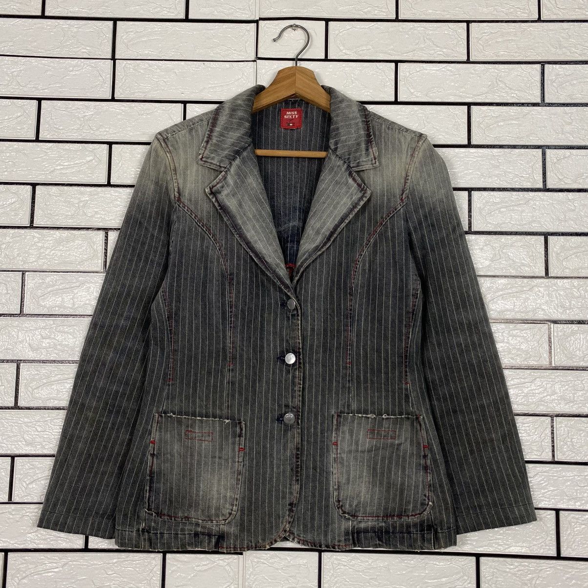 Japanese Brand 📌Hickory Chore Work Jacket Miss Sixty Issey Miyake Size M / US 6-8 / IT 42-44 - 2 Thumbnail
