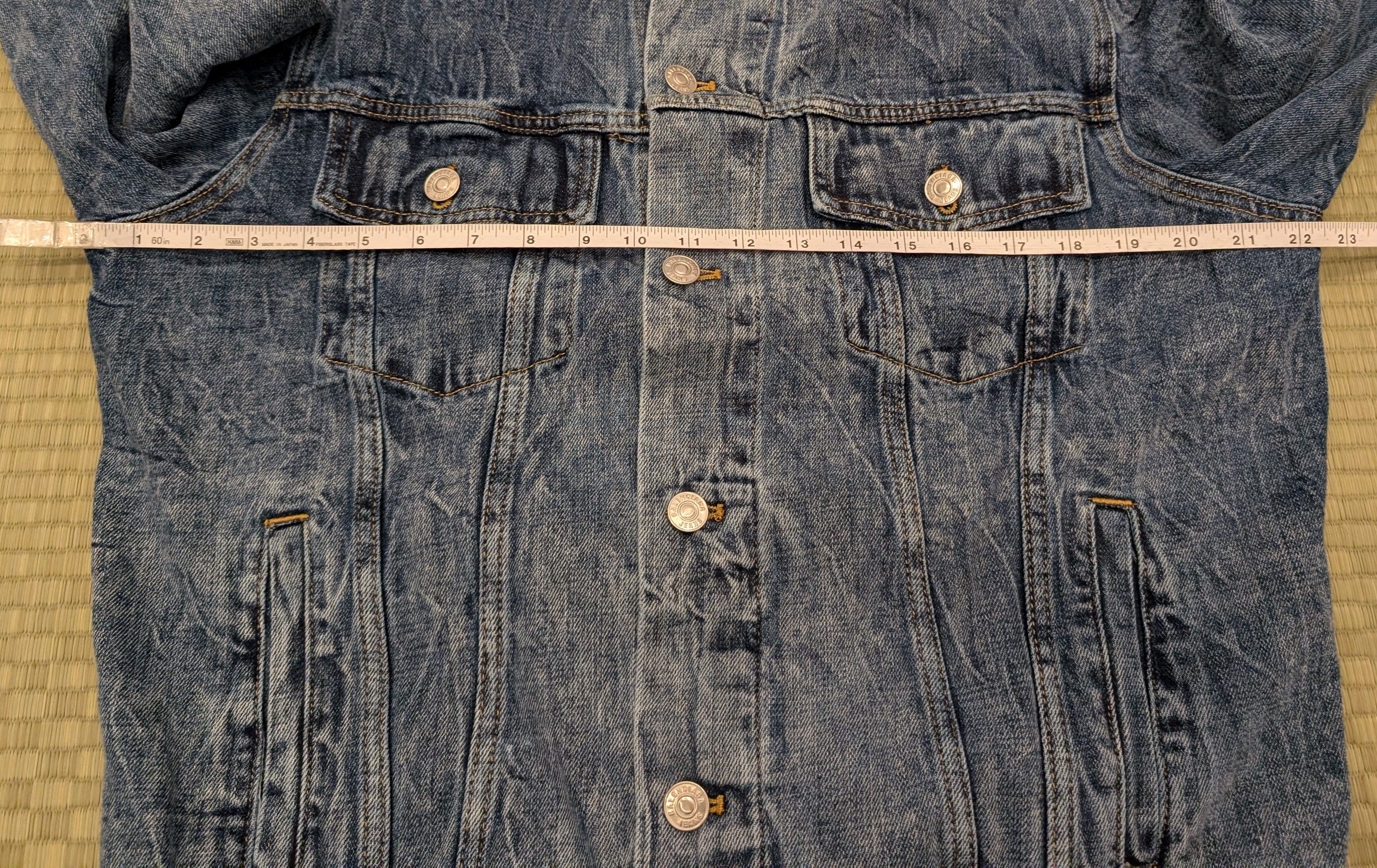 Balenciaga Balenciaga Water Ripple Spellout Denim Jacket Made in Japan Size US M / EU 48-50 / 2 - 7 Thumbnail