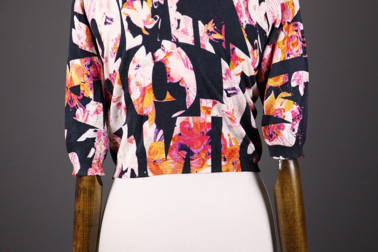 Pink Floyd Pinko Tag Anemone Cardigan Cottone Stampato Sweater Size S Size S / US 4 / IT 40 - 7 Thumbnail