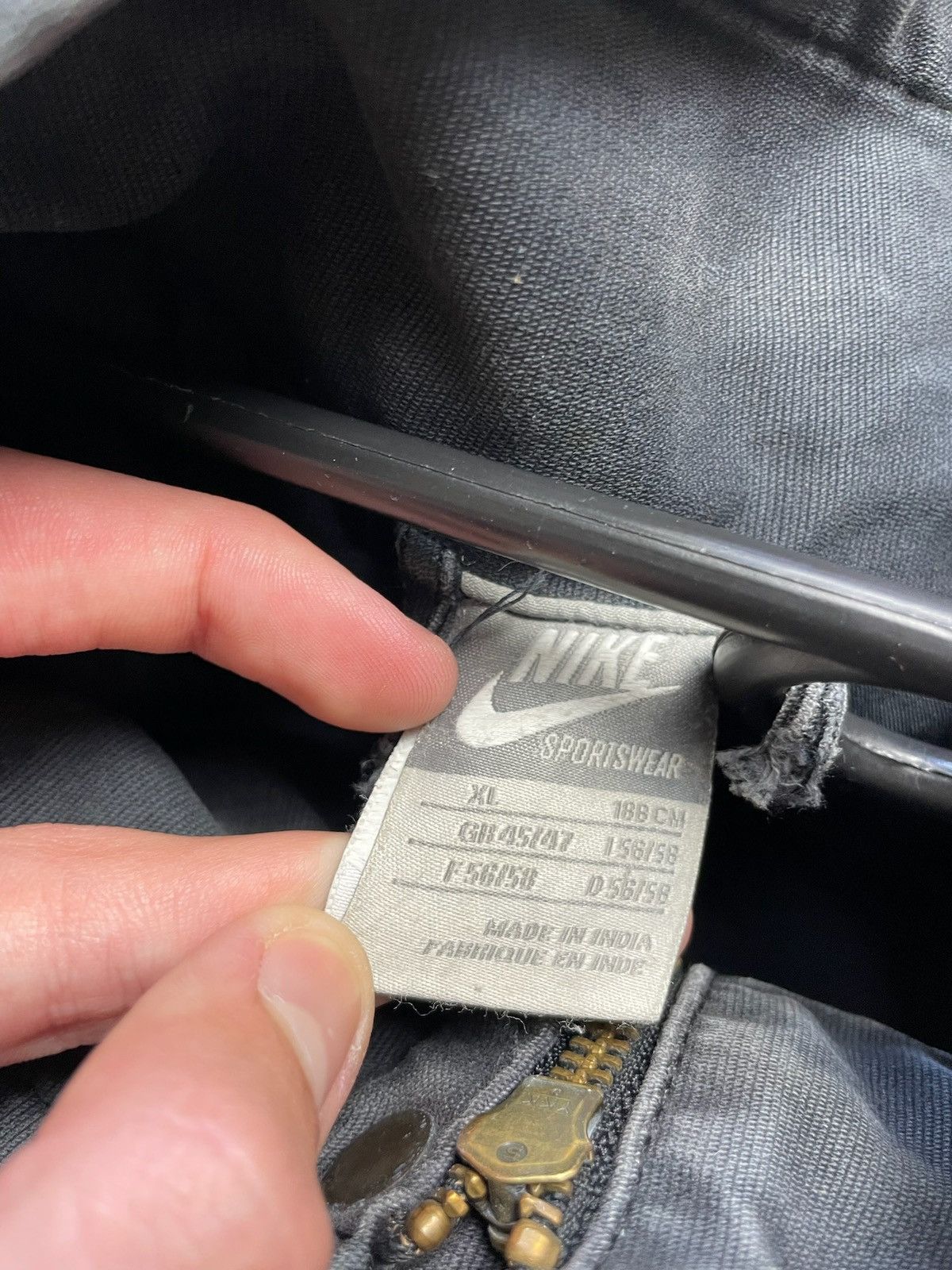 Vintage Vintage Nike denim jacket rare distressed rare size XL Size US XL / EU 56 / 4 - 8 Thumbnail