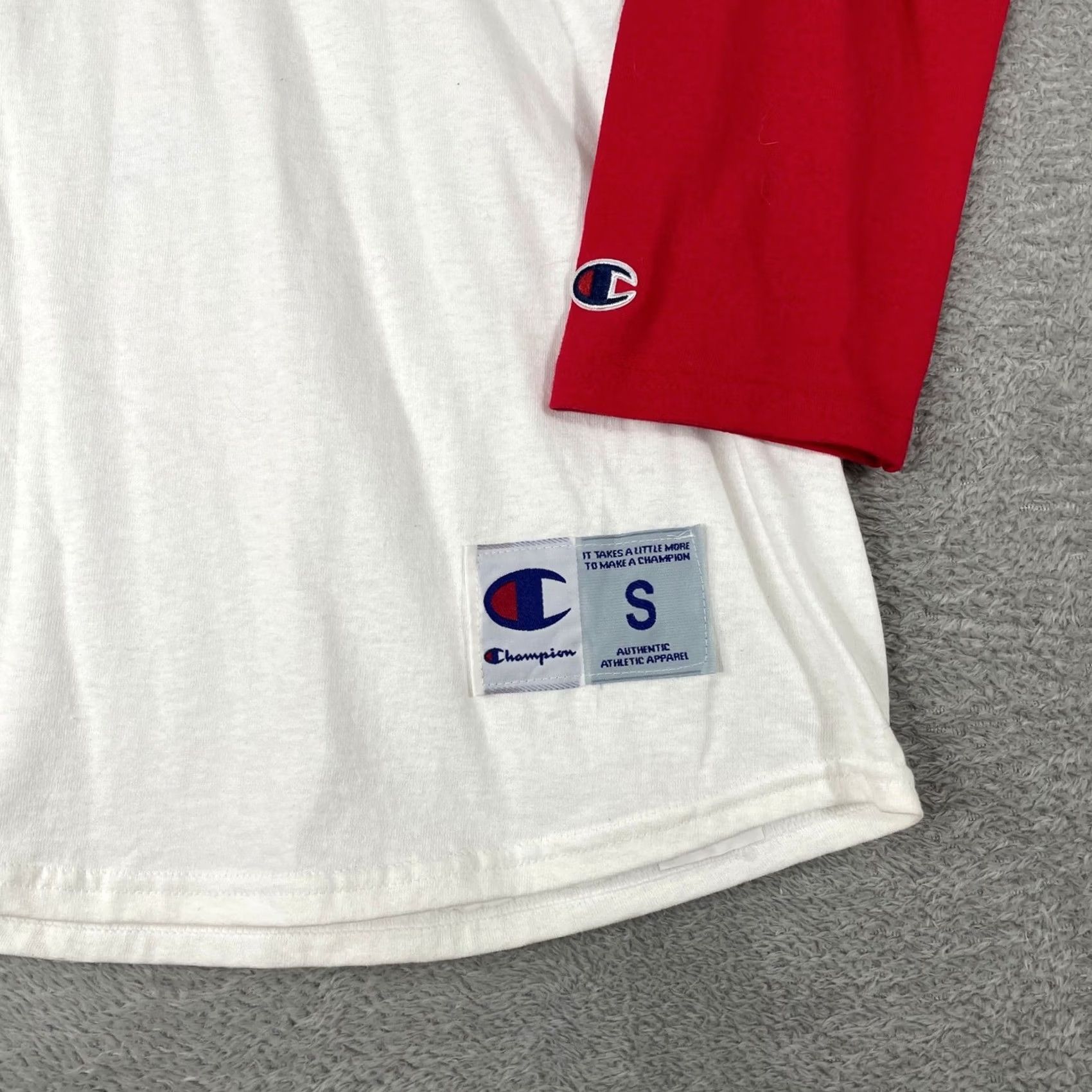Champion Champion Wisconsin Badgers Shirt Mens Small White Red 3/4 Sleeve College Sconnie Size US S / EU 44-46 / 1 - 2 Thumbnail