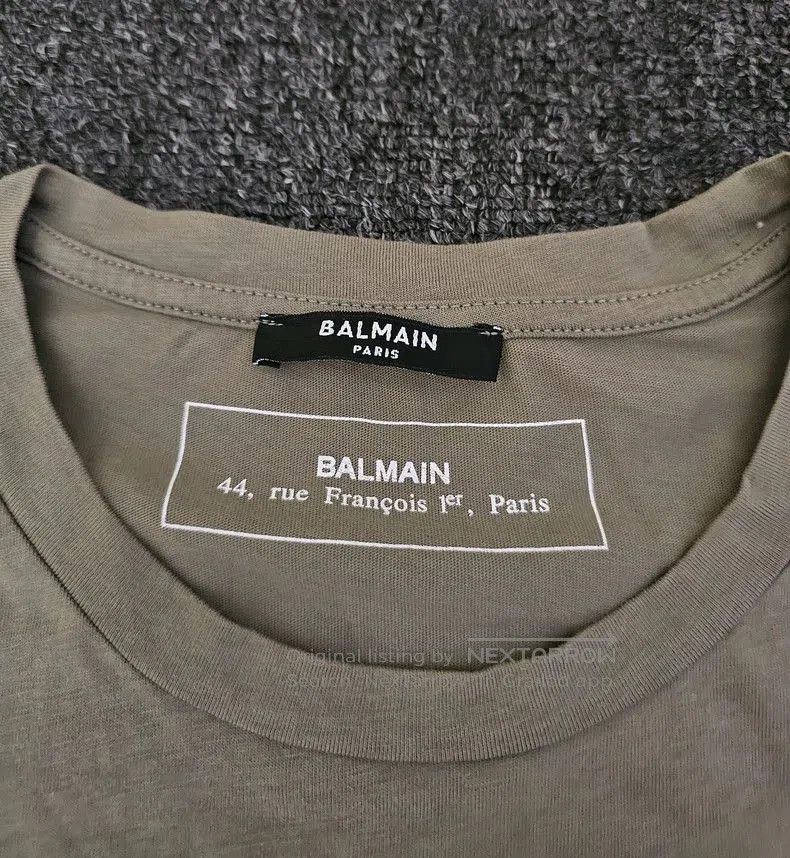 Balmain Balmain Men's Short Sleeve Logo T. Size US S / EU 44-46 / 1 - 3 Thumbnail